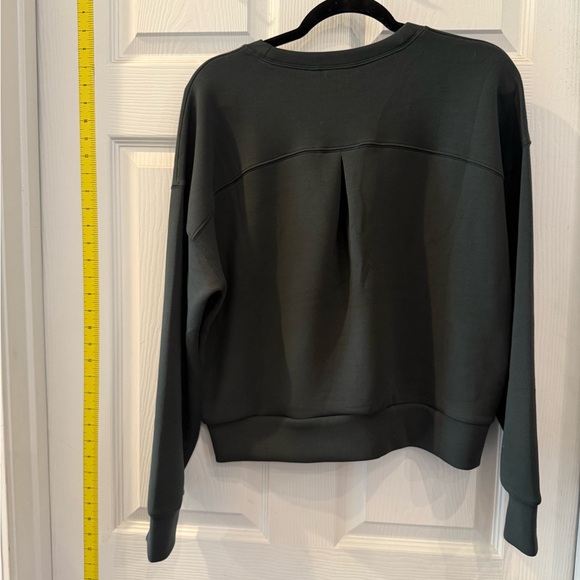 Spanx Air Essentials Crewneck sweatshirt in Essex Green NWT - Picture 4 of 7